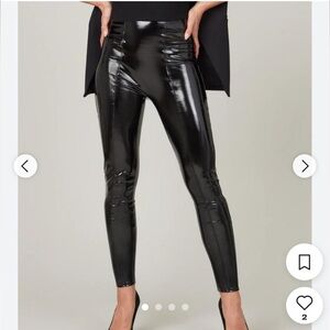 SPANX Faux Patent Leather Legging XL